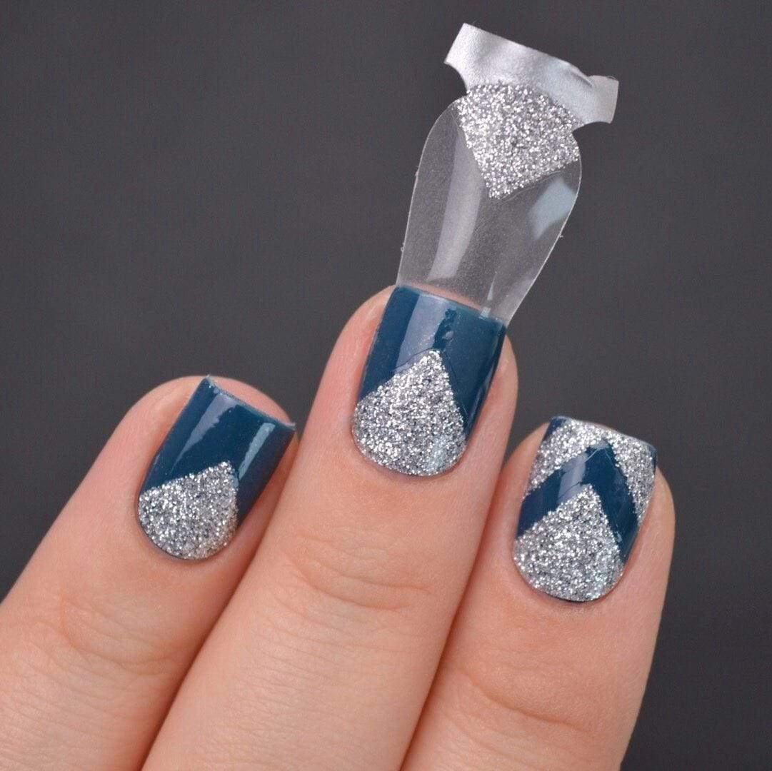 Personail Nail Wraps Cover Up in Silver (Transparent)