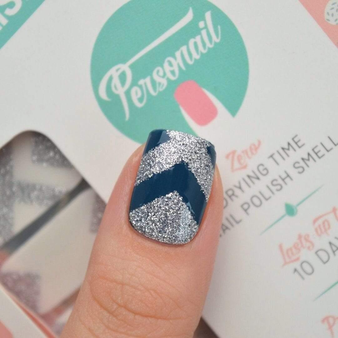 Personail Nail Wraps Cover Up in Silver (Transparent)