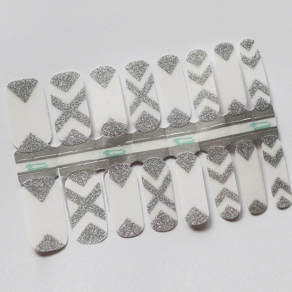 Personail Nail Wraps Cover Up in Silver (Transparent)