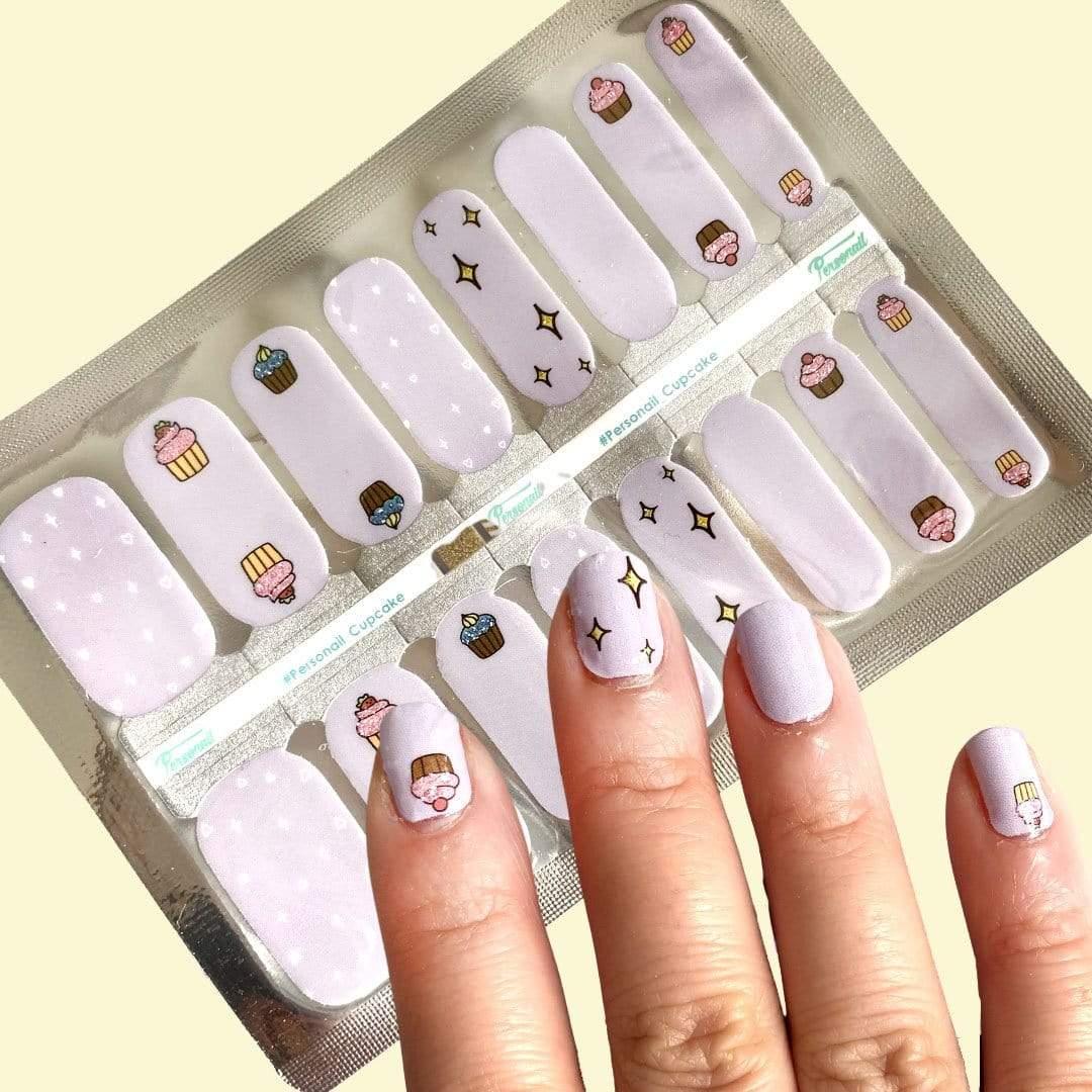 Personail Nail Wraps Cupcake