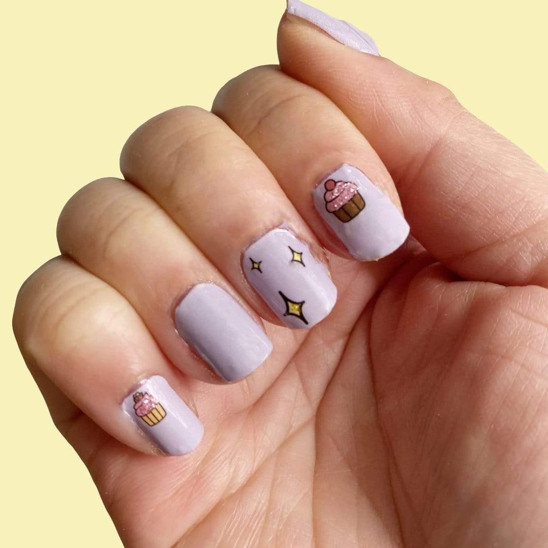 Personail Nail Wraps Cupcake