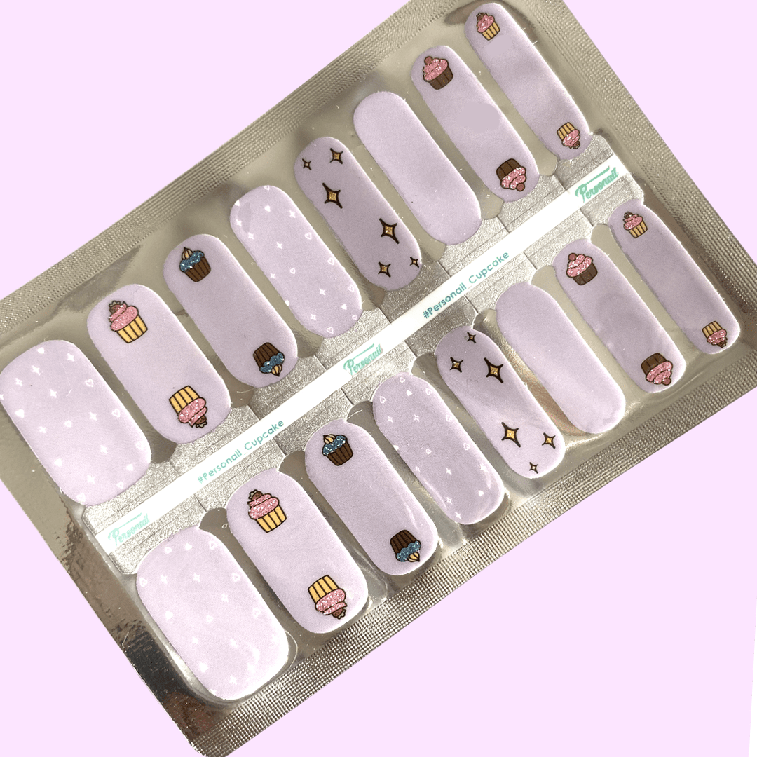 Personail Nail Wraps Cupcake