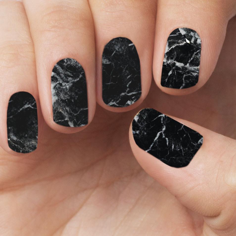 Personail Nail Wraps Default Title / Default Black Marble