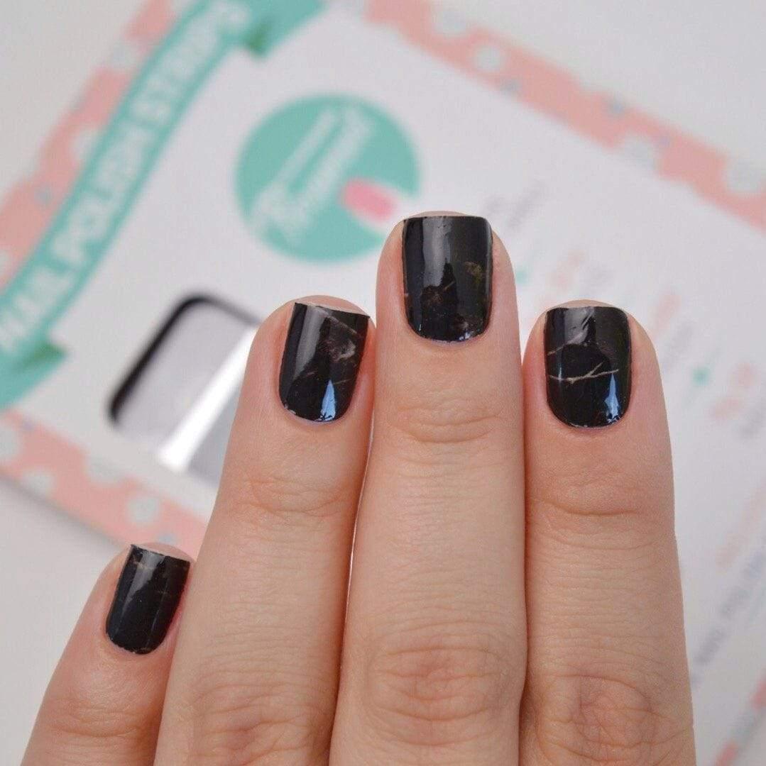 Personail Nail Wraps Default Title / Default Black Marble