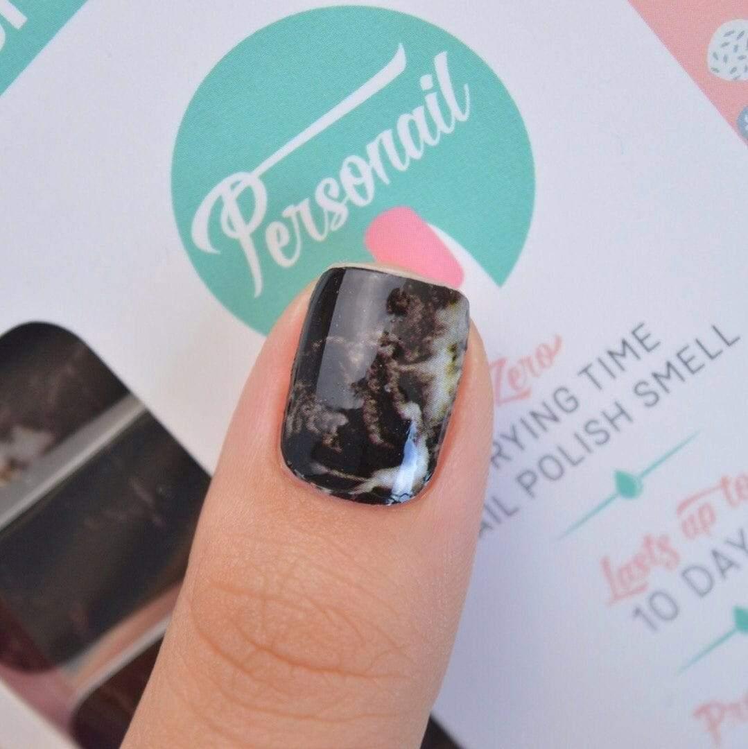 Personail Nail Wraps Default Title / Default Black Marble