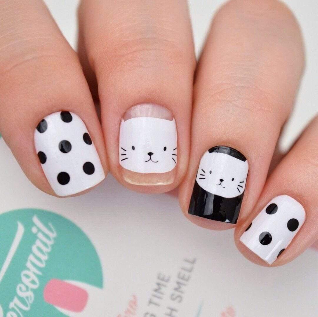 Personail Nail Wraps Default Title / Default Black Meow