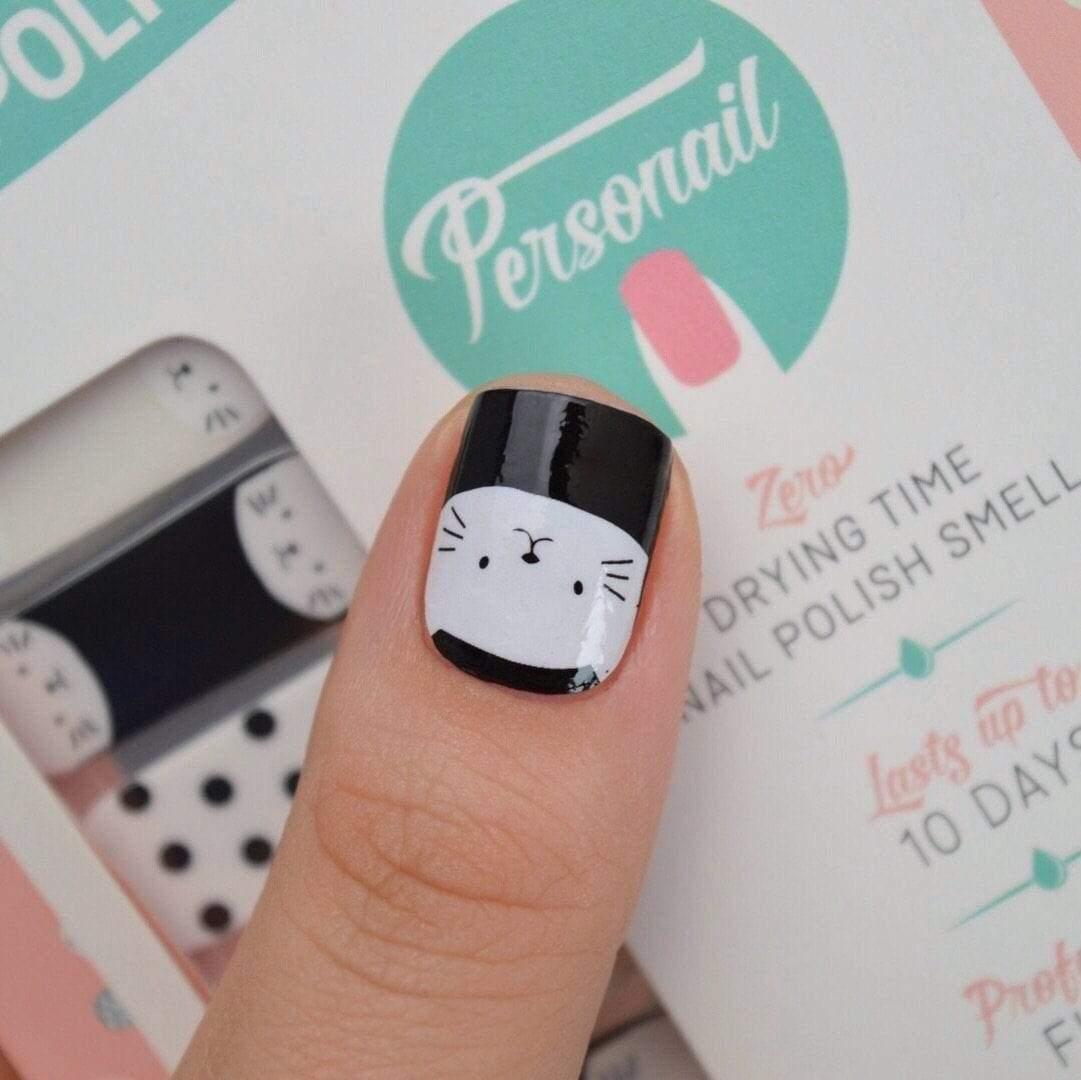 Personail Nail Wraps Default Title / Default Black Meow