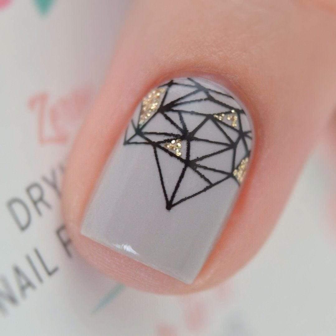 Personail Nail Wraps Diamonds