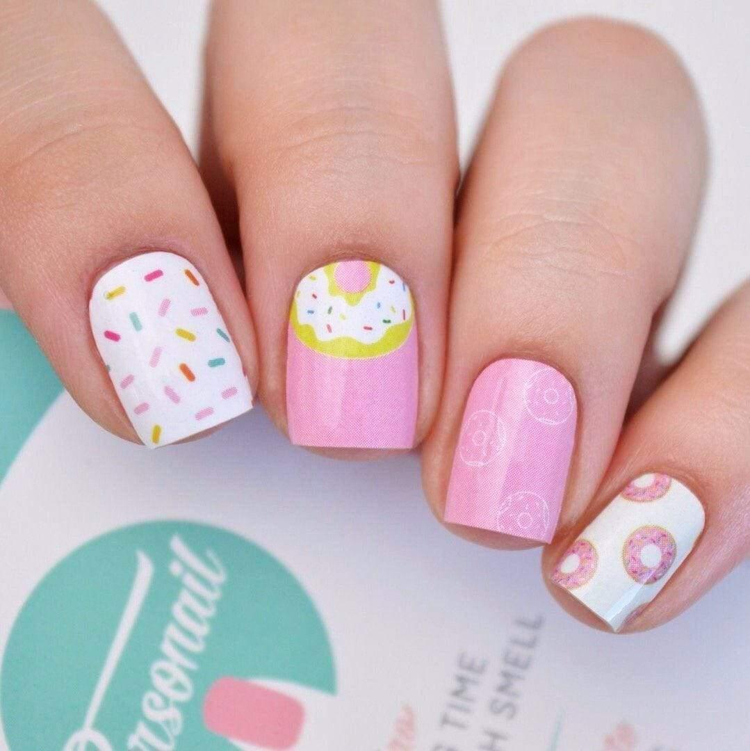 Personail Nail Wraps Donut