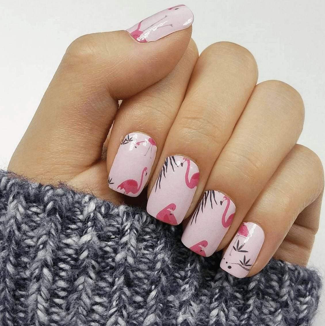 Personail Nail Wraps Flamingo
