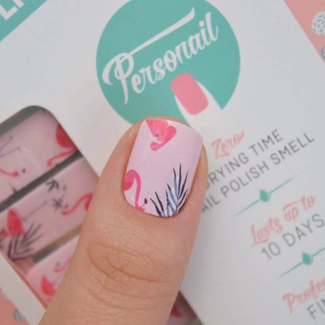 Personail Nail Wraps Flamingo