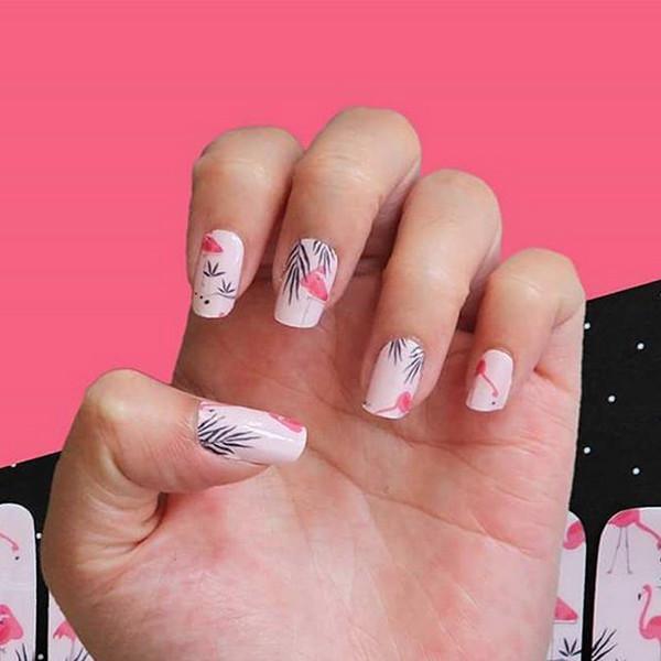 Personail Nail Wraps Flamingo