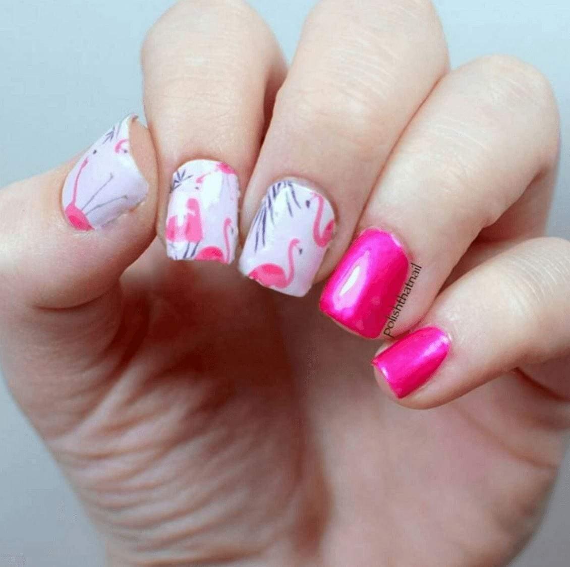 Personail Nail Wraps Flamingo