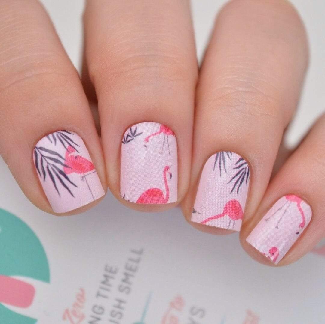 Personail Nail Wraps Flamingo