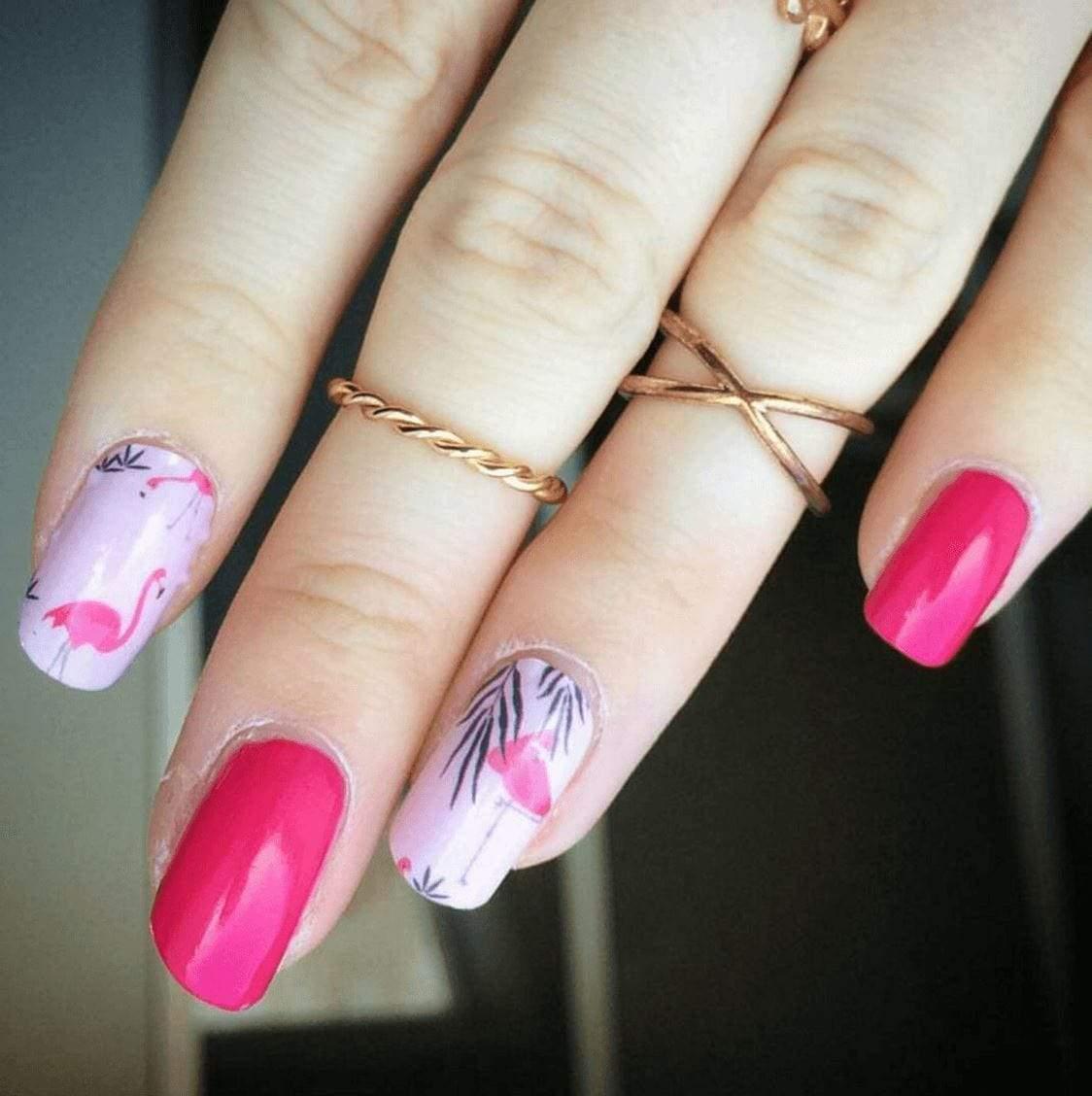 Personail Nail Wraps Flamingo
