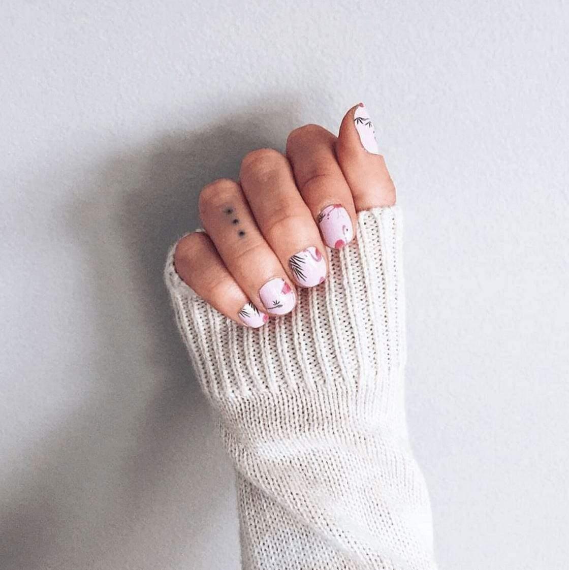 Personail Nail Wraps Flamingo