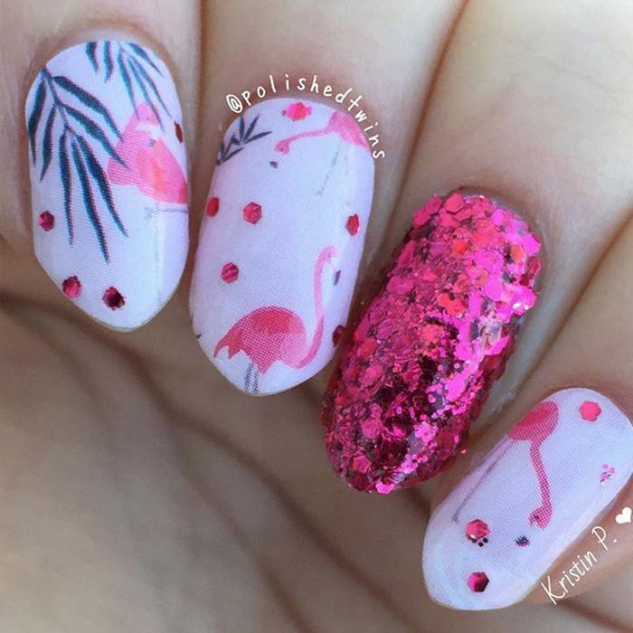 Personail Nail Wraps Flamingo