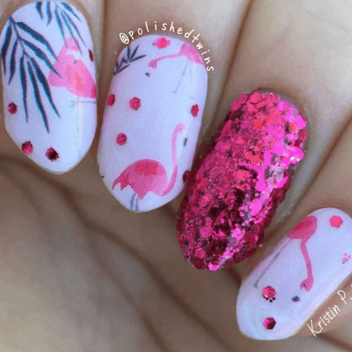 Personail Nail Wraps Flamingo