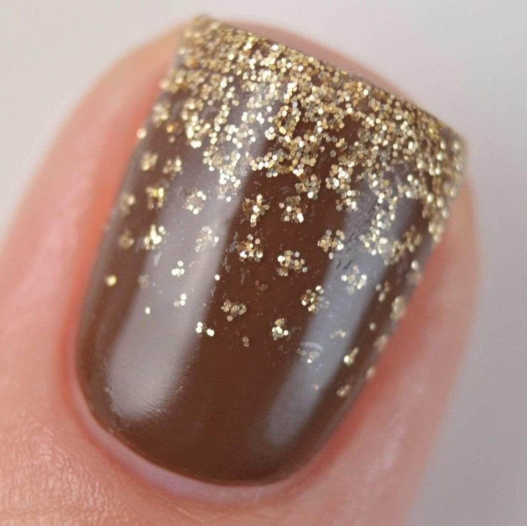 Personail Nail Wraps Gold Tips (Transparent)