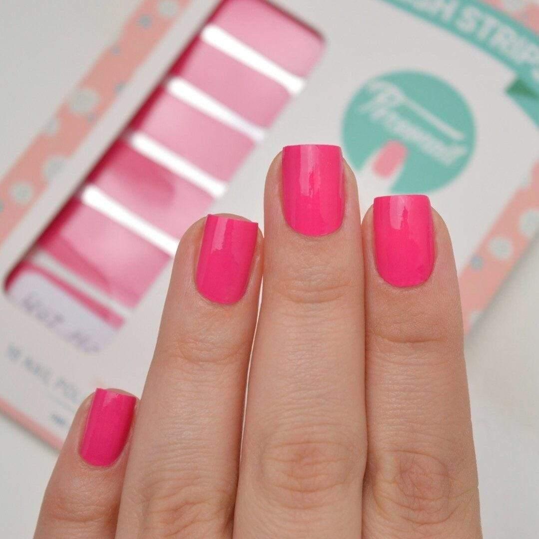 Personail Nail Wraps Hot Hot Pink