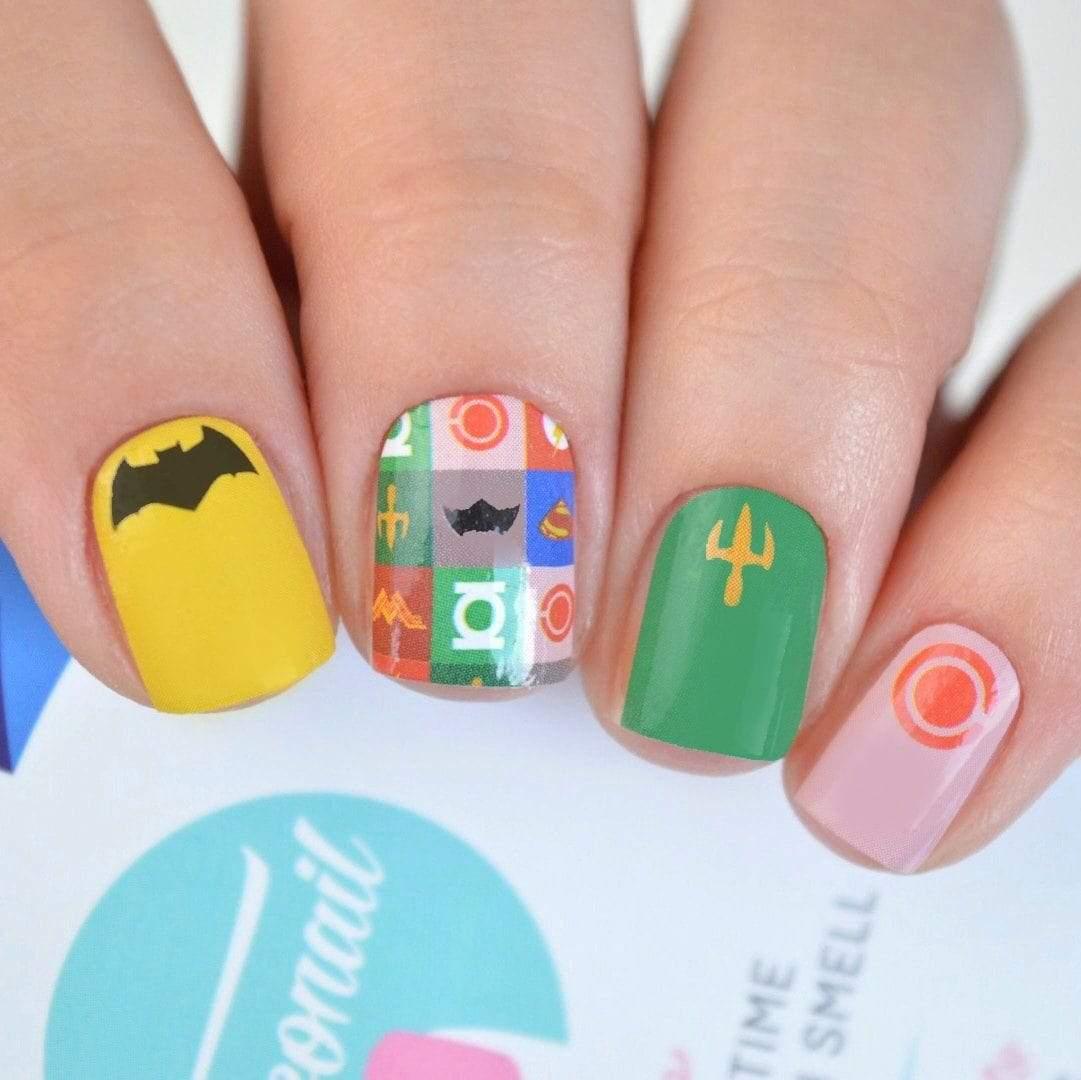 Personail Nail Wraps Justice League