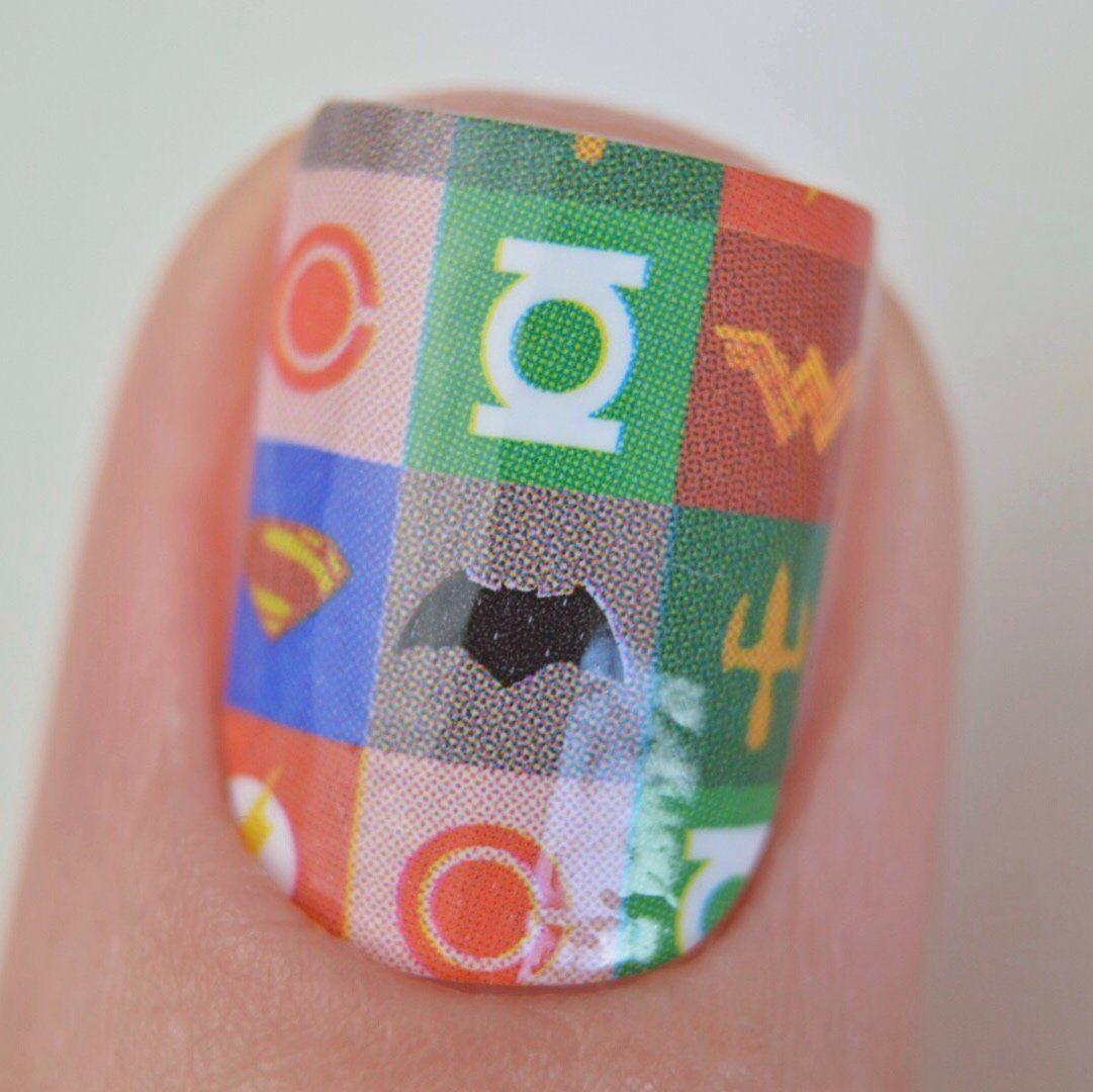 Personail Nail Wraps Justice League