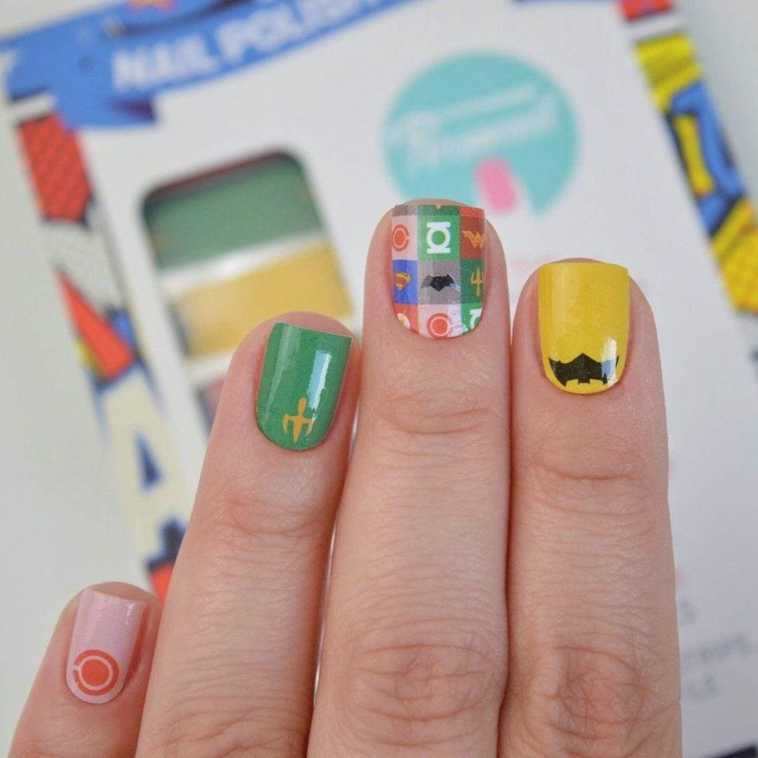 Personail Nail Wraps Justice League