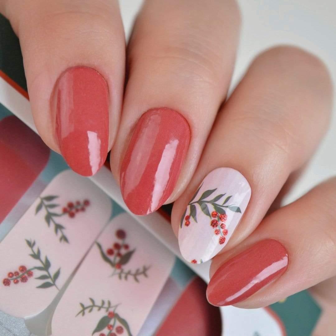 Personail Nail Wraps Mistletoe