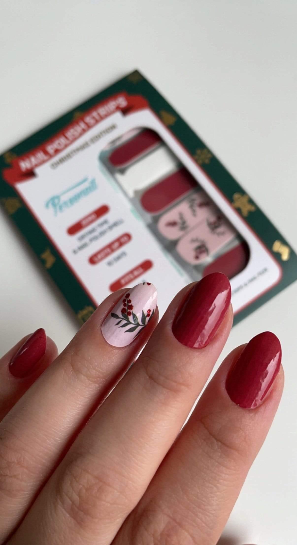 Personail Nail Wraps Mistletoe