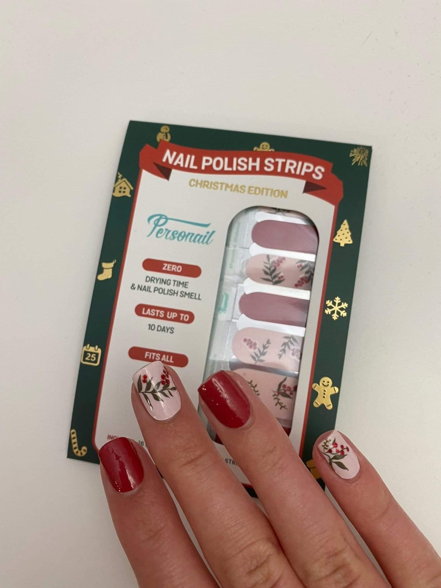 Personail Nail Wraps Mistletoe