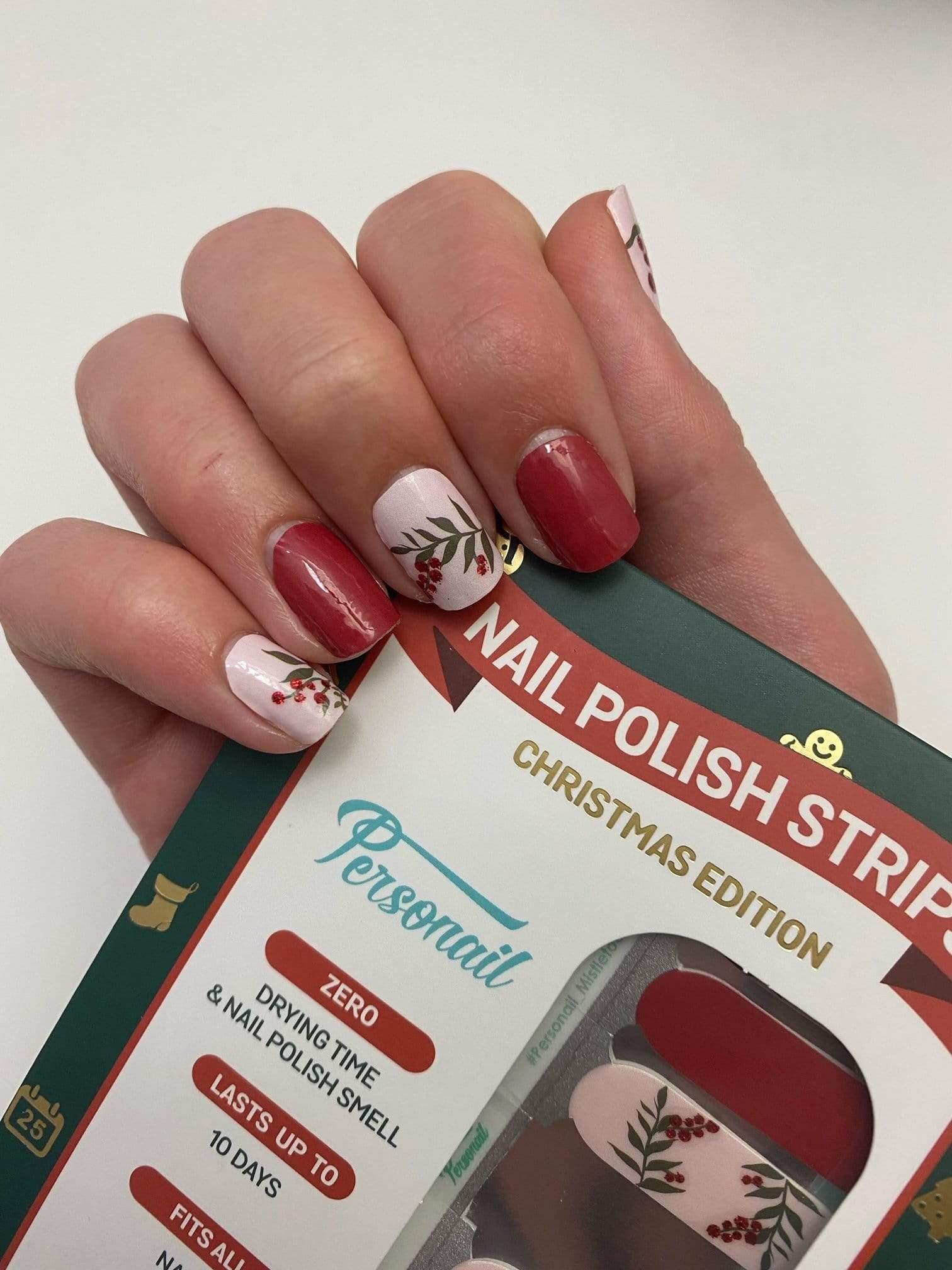 Personail Nail Wraps Mistletoe