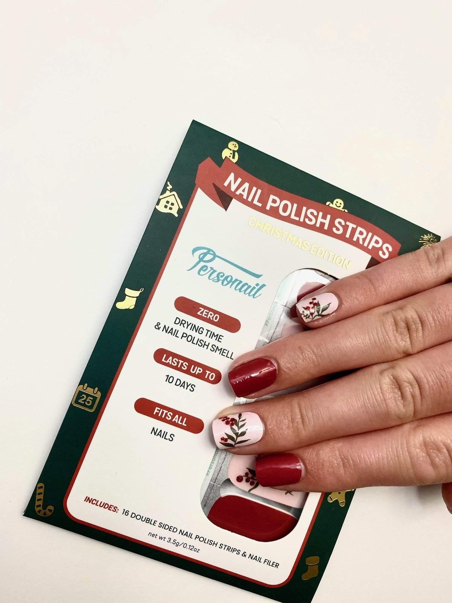 Personail Nail Wraps Mistletoe