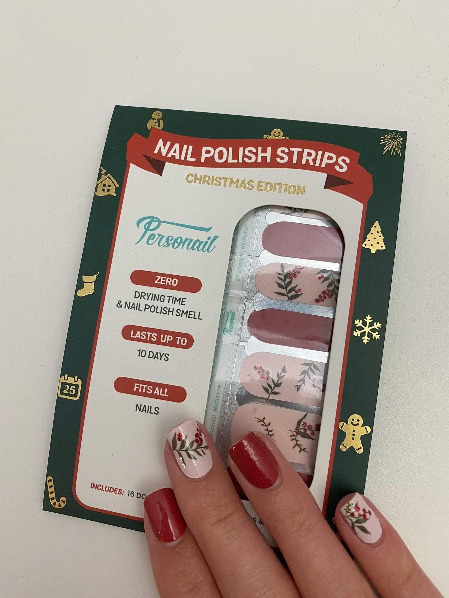 Personail Nail Wraps Mistletoe