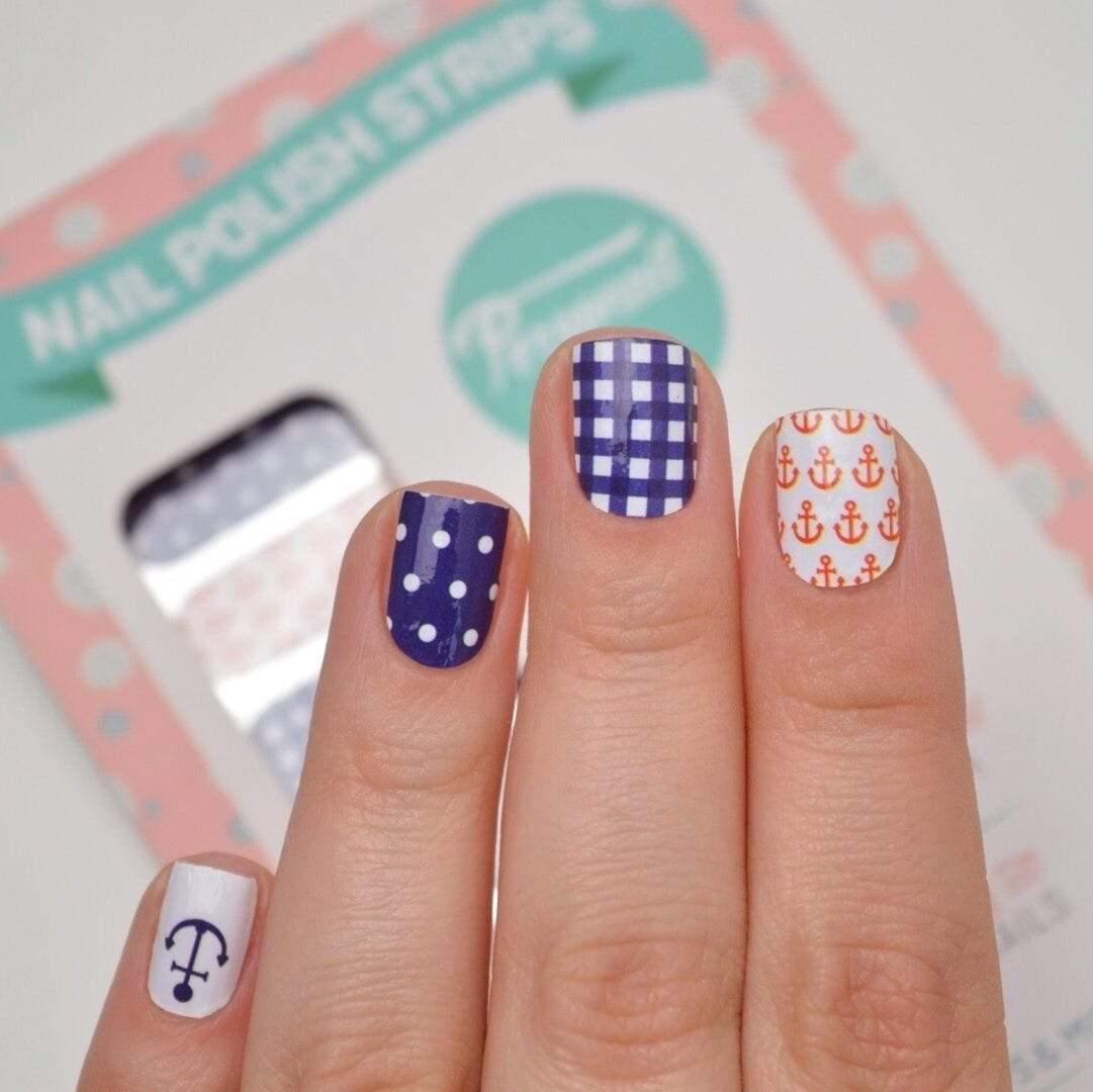 Personail Nail Wraps Nautical