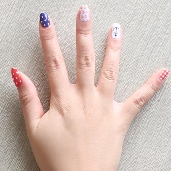 Personail Nail Wraps Nautical