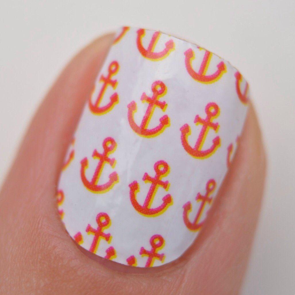 Personail Nail Wraps Nautical