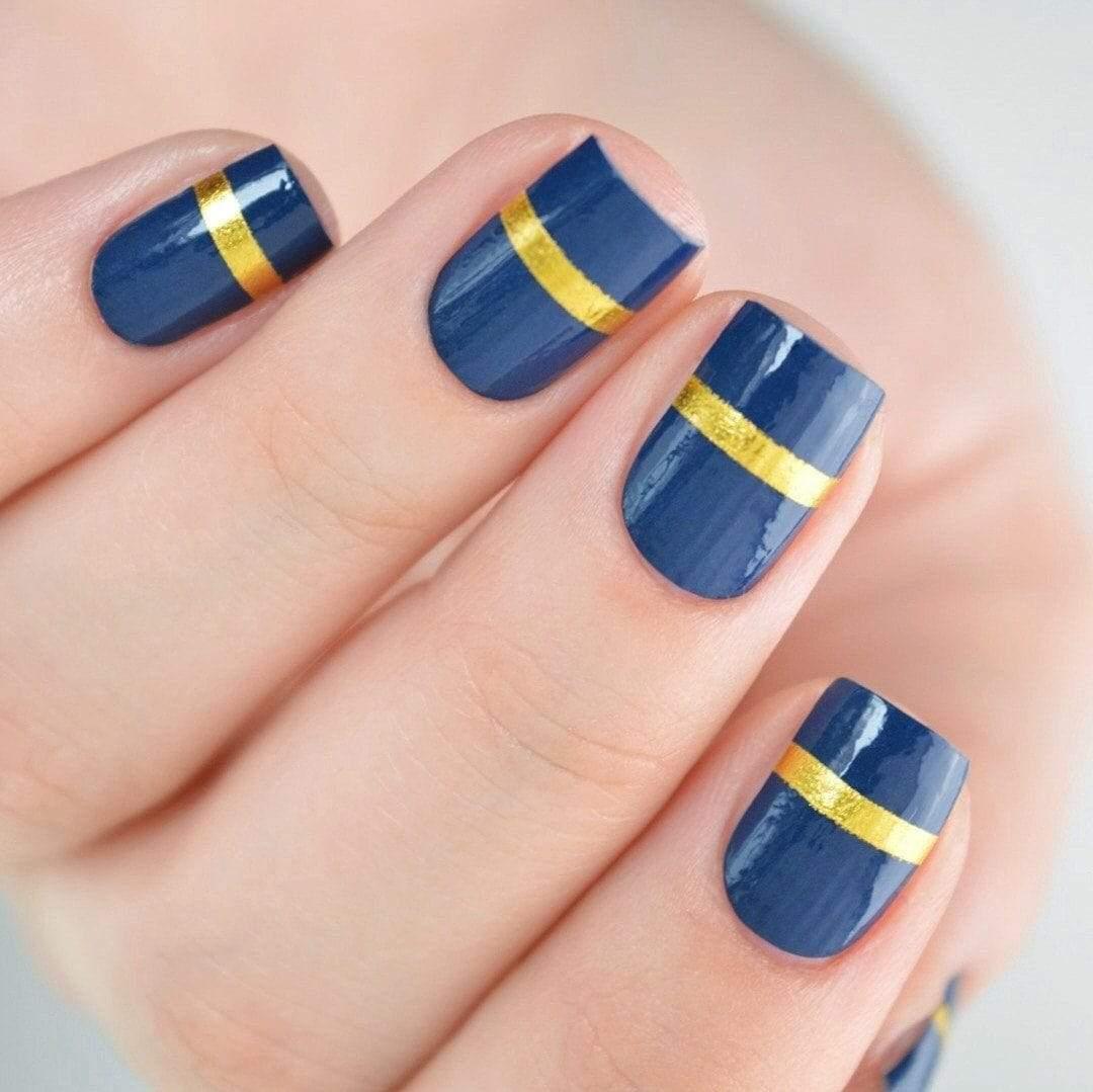 Personail Nail Wraps Navy Nail Polish Wraps