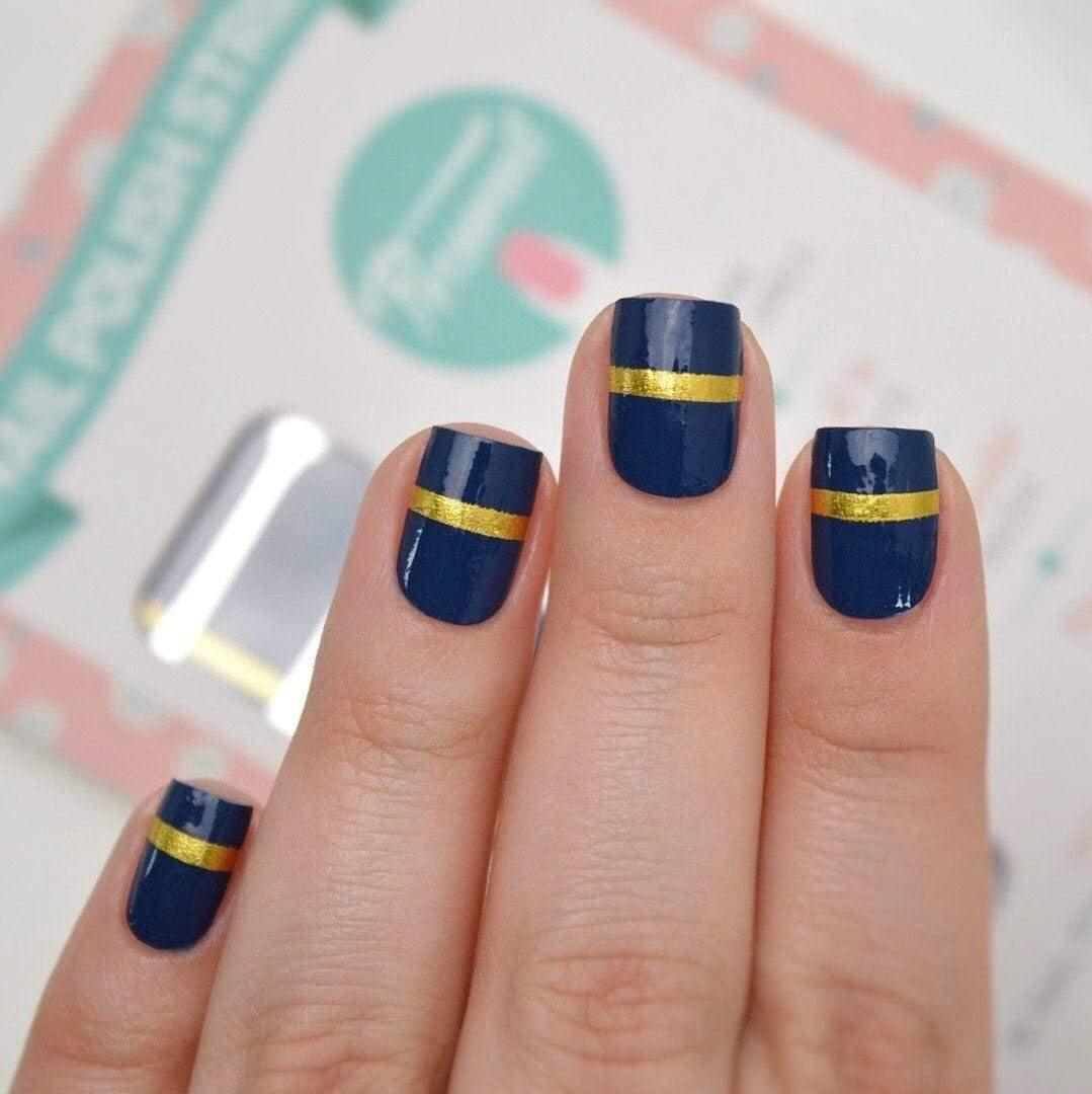 Personail Nail Wraps Navy Nail Polish Wraps