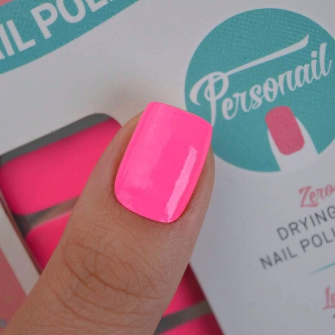 Personail Nail Wraps Neon Pink