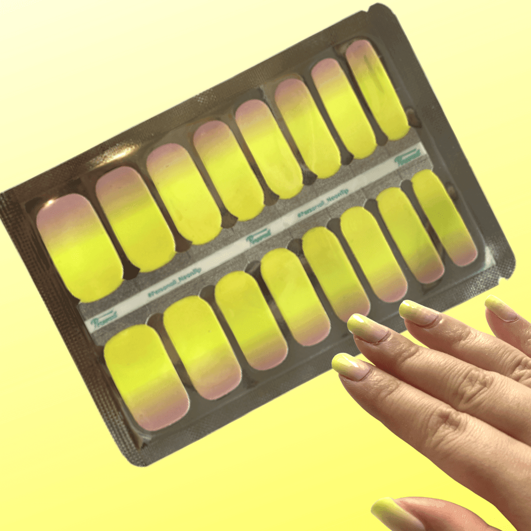 Personail Nail Wraps Neon Tips Nail Wraps