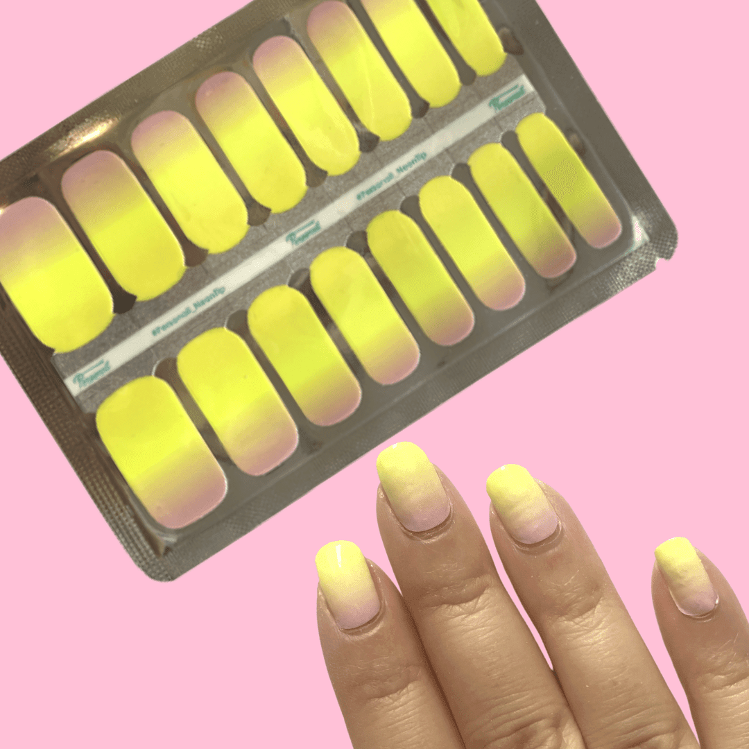 Personail Nail Wraps Neon Tips Nail Wraps