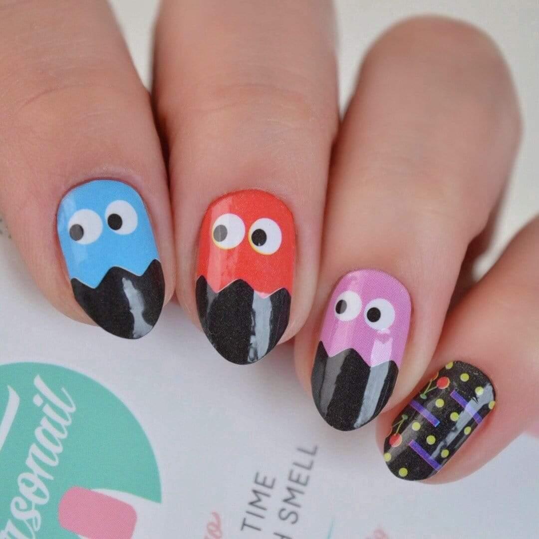 Personail Nail Wraps Pac-man