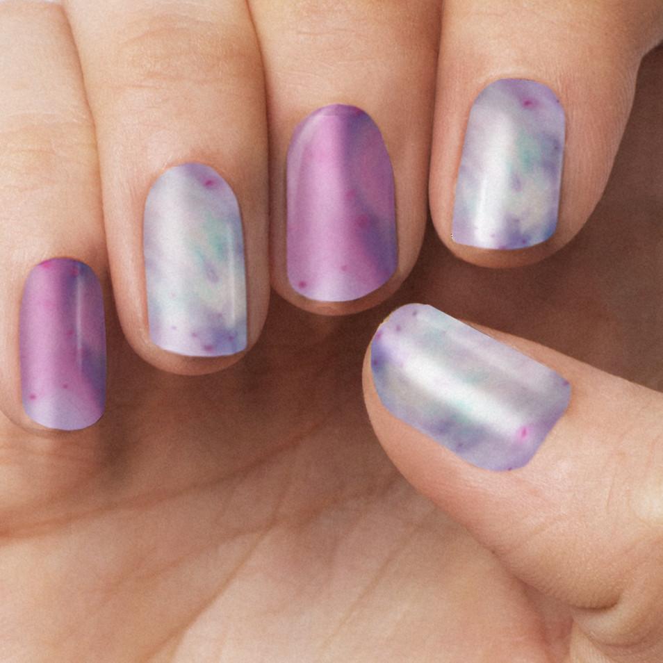 Personail Nail Wraps Pink Galaxy