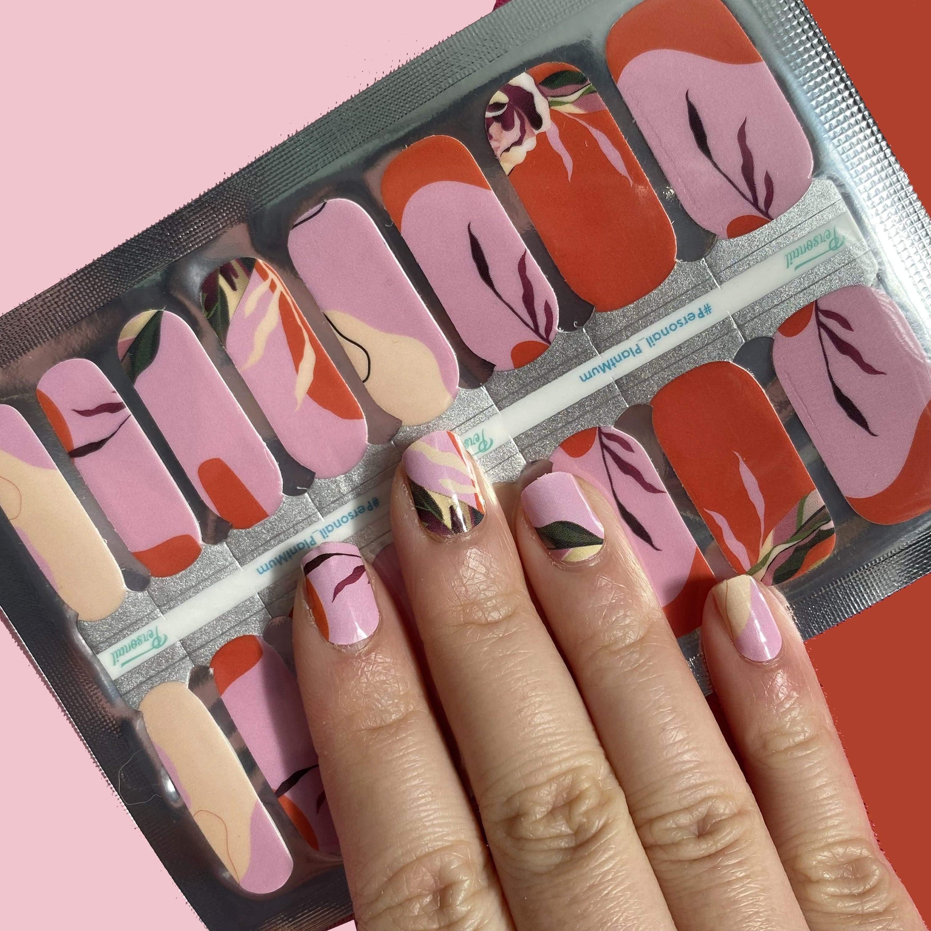 Personail Nail Wraps Plant Mum