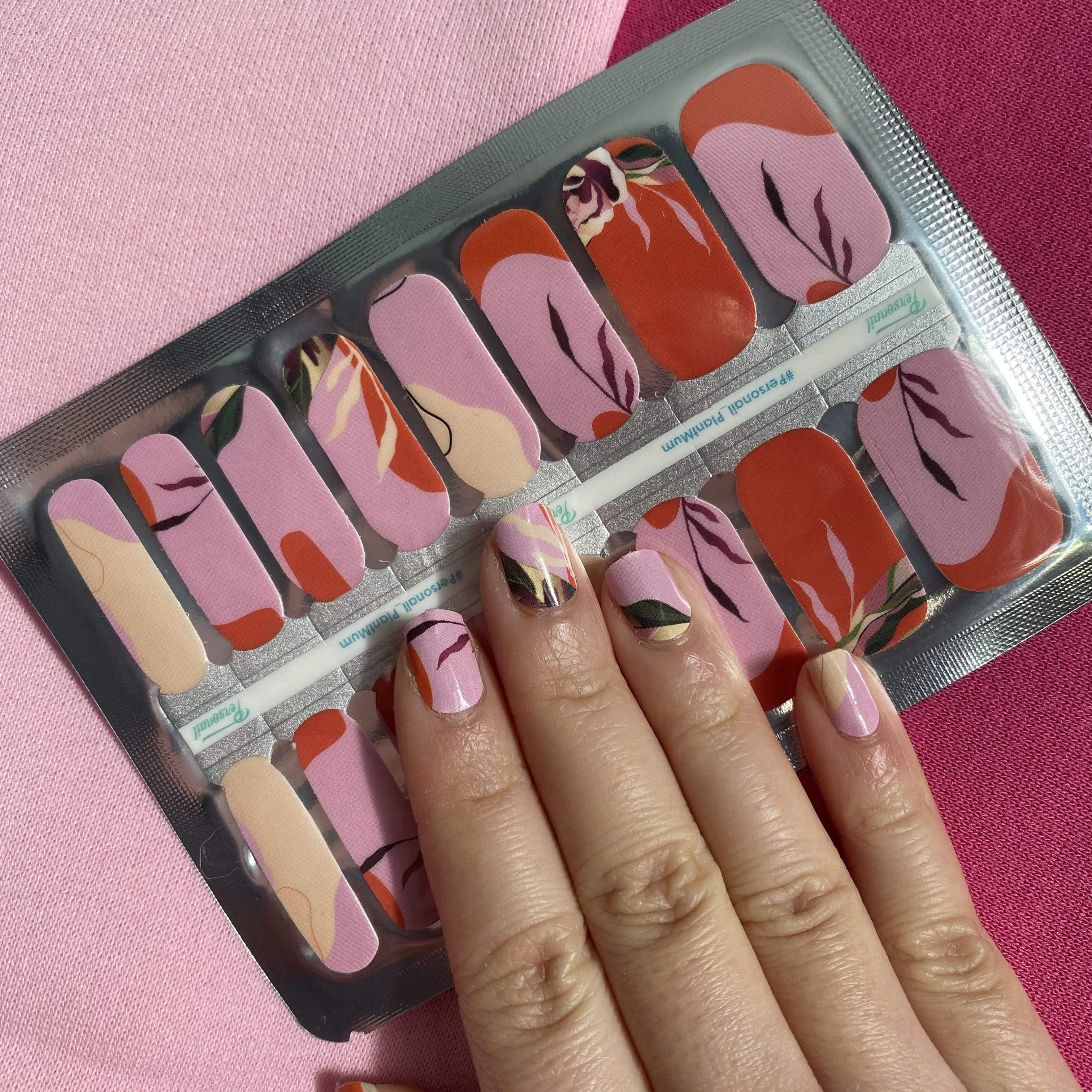 Personail Nail Wraps Plant Mum