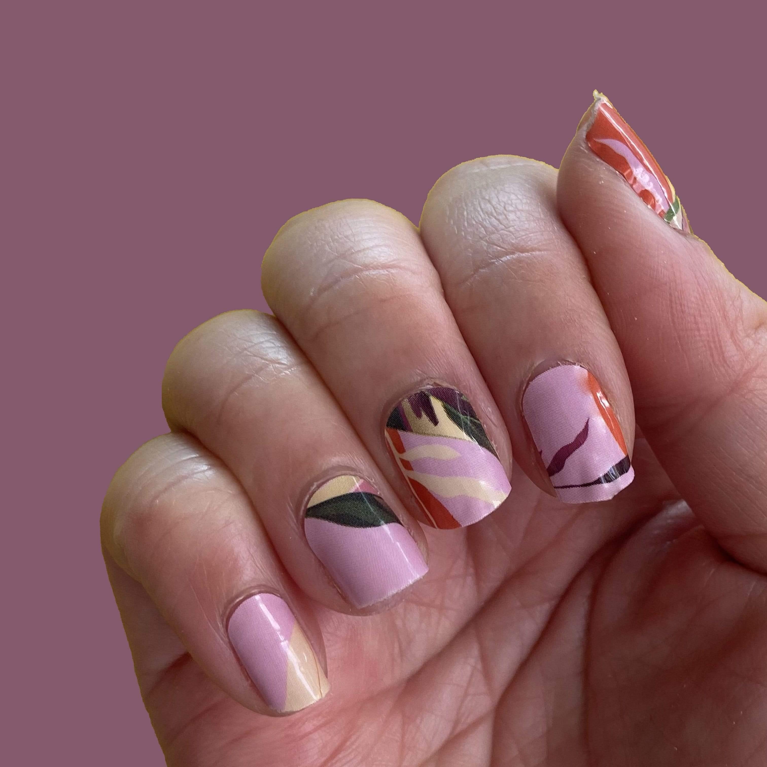 Personail Nail Wraps Plant Mum