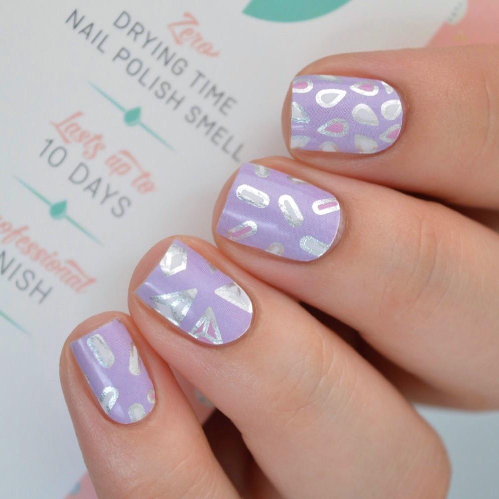 Personail Nail Wraps Purple Rain by Ellen Porteus