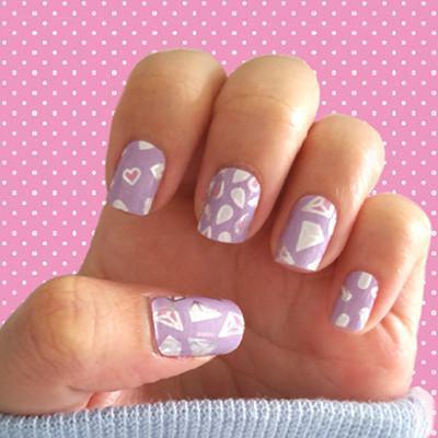 Personail Nail Wraps Purple Rain by Ellen Porteus