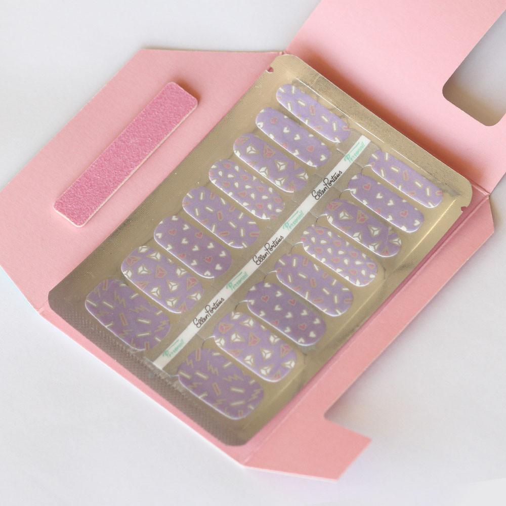 Personail Nail Wraps Purple Rain by Ellen Porteus