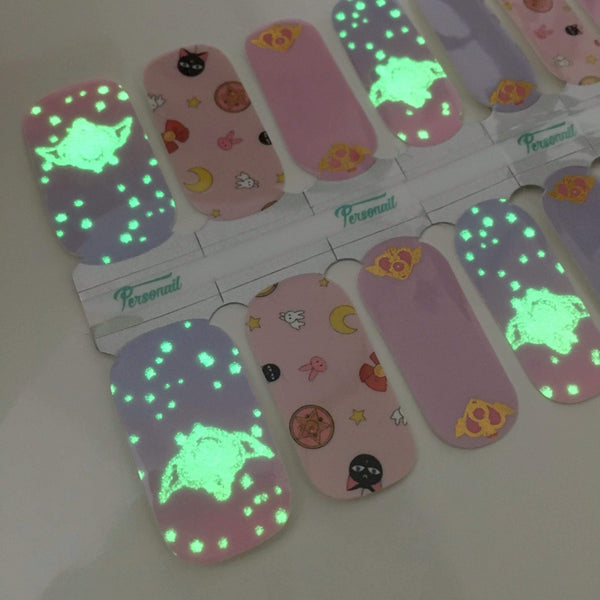 Personail Nail Wraps Sailor Moon (Glow in the dark)